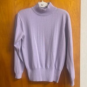 dressbarn Light Purple Turtleneck Sweater